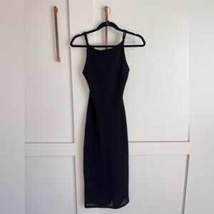 Elegant Black Sleeveless Dress